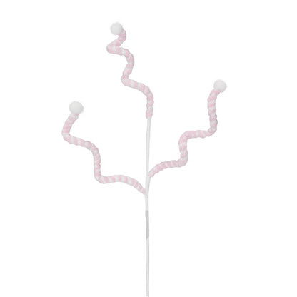 Pastel Plush Spiral Swizzle Stick, 66cm, Asstd