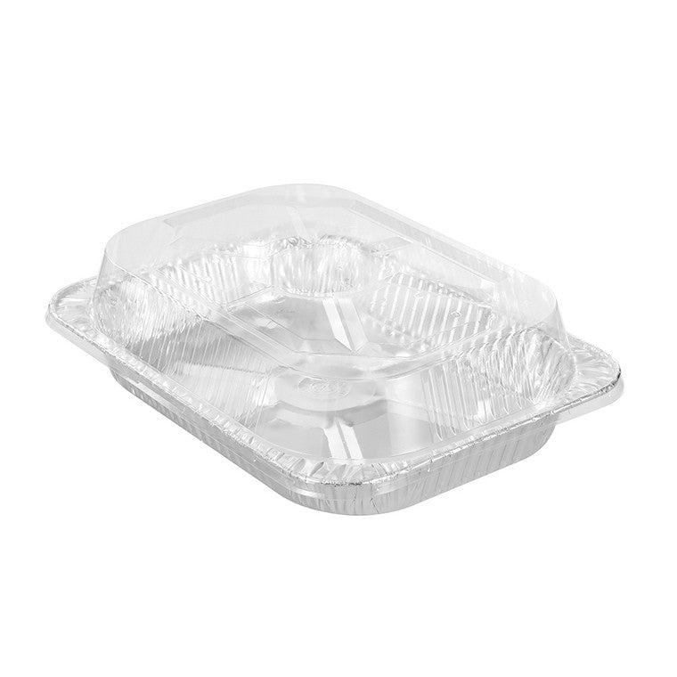 L&L Foil Tray w/ Lid, Xlarge, 2pk