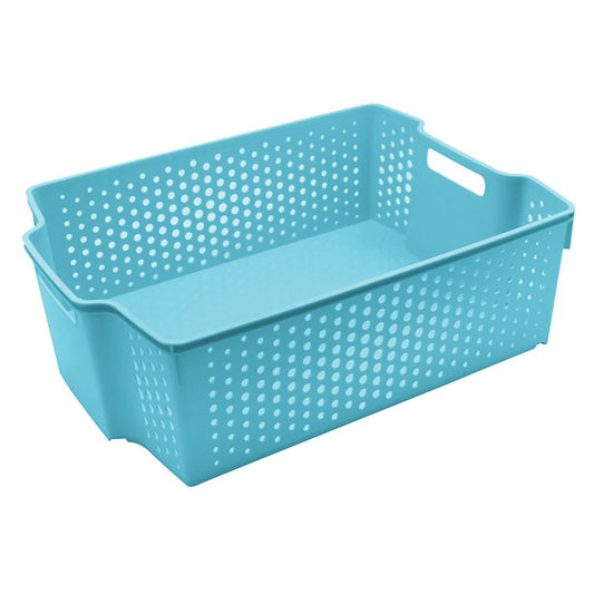 Hudson Stacking Basket, 38.5x28x12.5cm, 3 Asstd Colours