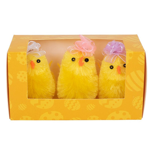 Chicks w/ Bows, 3pk