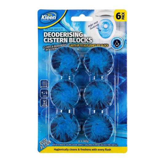 Deodorising Toilet Blocks, 6pk