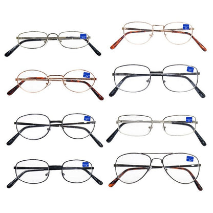 Reading Glasses Metal Frame, +1.50, 6 Asstd Colours