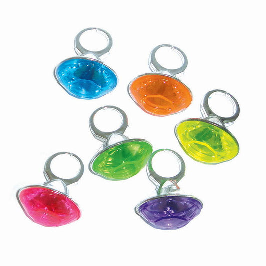 Party Favour Lge Rings, 6pk