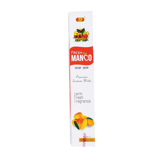 Raj Fresh Mango Premium Incense, 20 Sticks