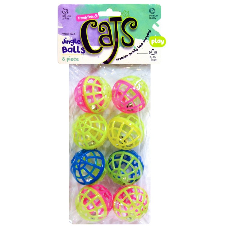 Cat Jingle Play Balls, 8pc