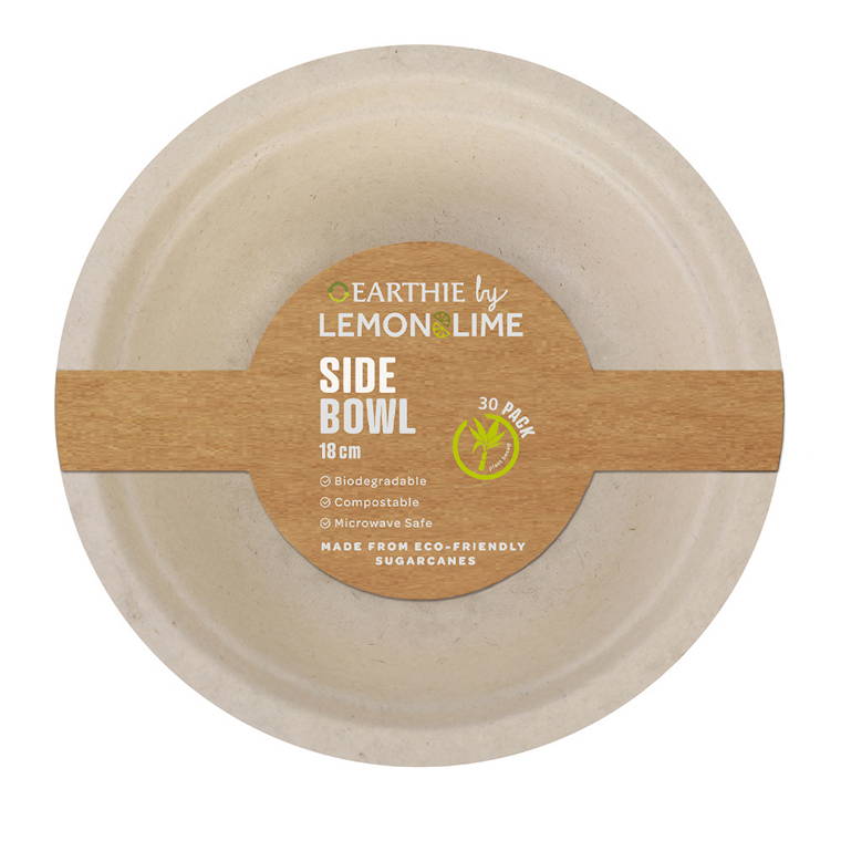 L&L Eco Side Bowl, Natural, 18cm, 30pk