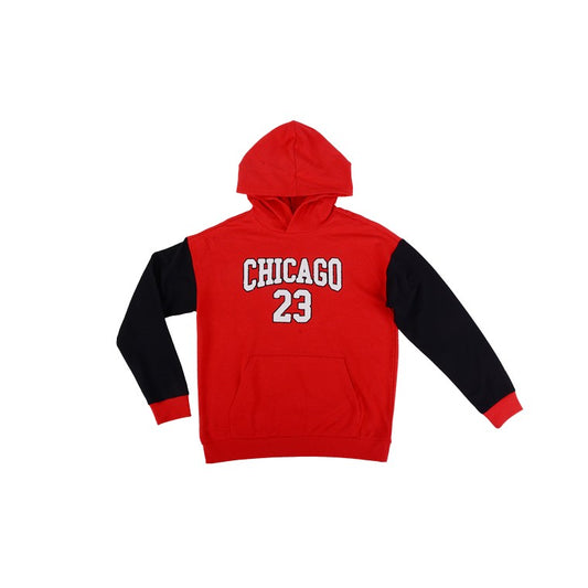 Chicago Hoodie, Red, Size S