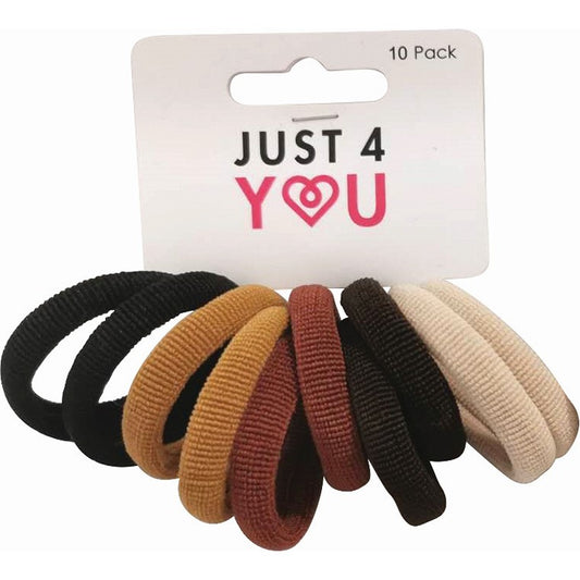 Hair Elastics Soft Touch, Natural, 10pk