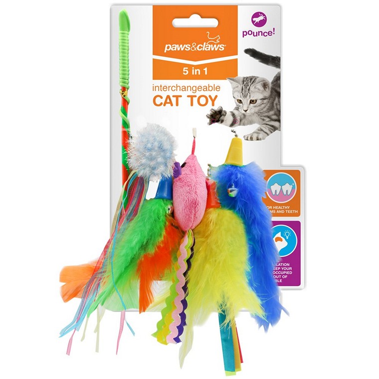 5 in 1 Cat Dangler Toy, 43cm