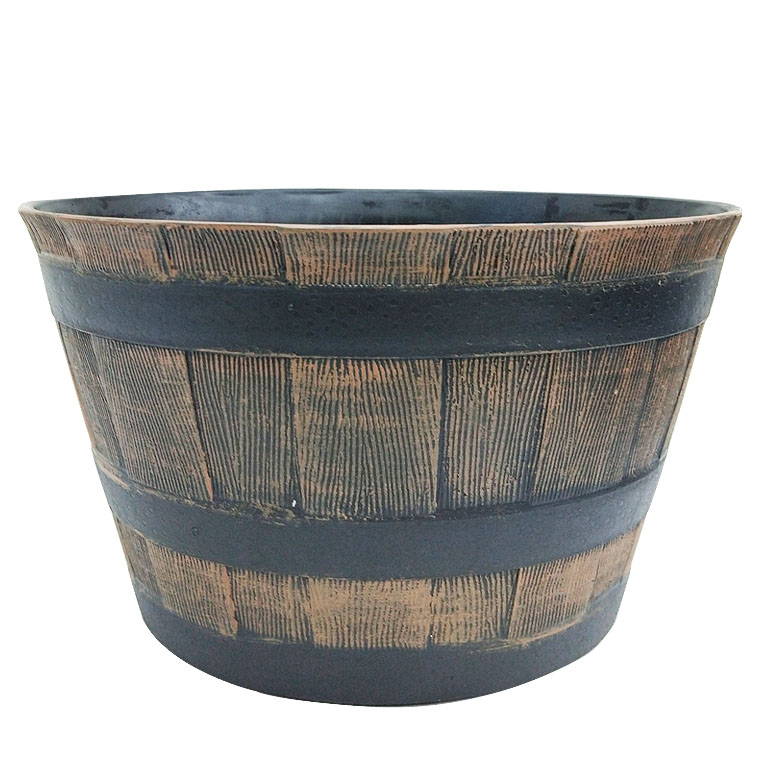 Whiskey Barrel Planter, 39x22cm