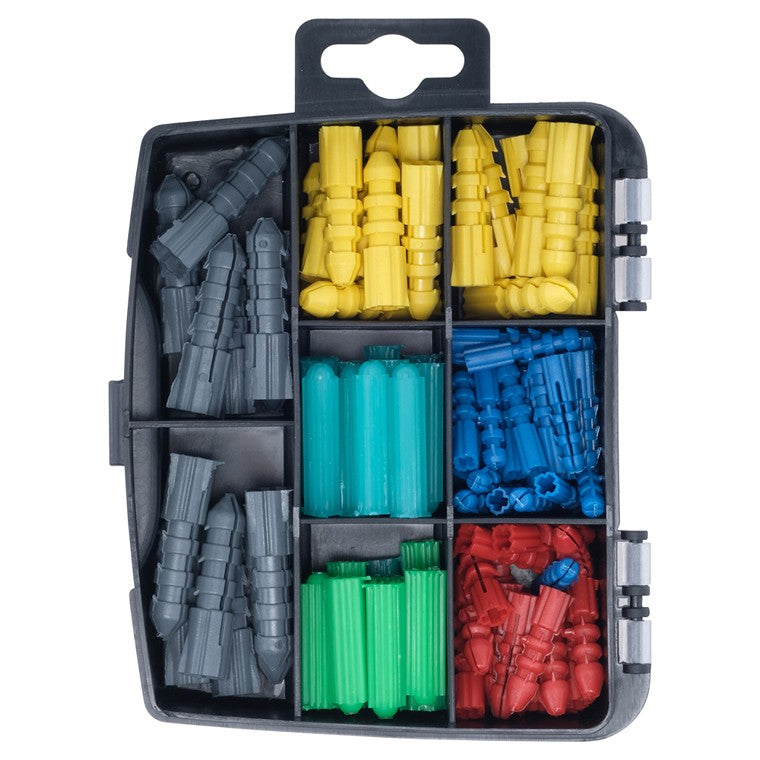 Fasteners & Fixings, Assorted Wall Plugs, 101pc