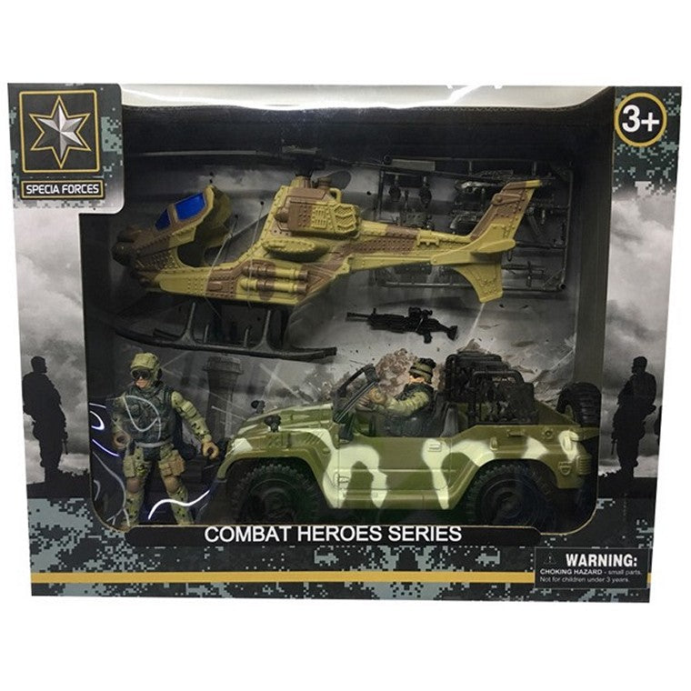 Military Combat Heroes w/ Vehicle, Asstd