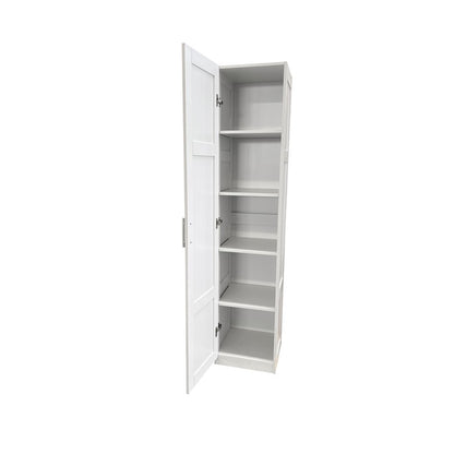 H&G Tall Cabinet, White, 1 Door