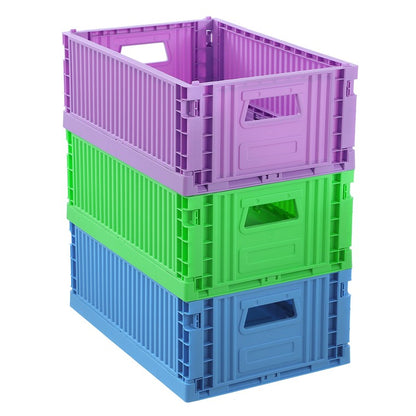 Foldaway Crate, Large, 3 Asstd Colours