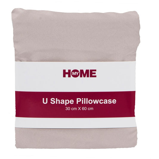 My Home Microfibre U-Shape Pillowcase Taupe