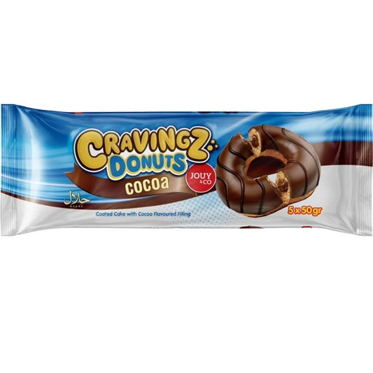 Jouy & Co, Cravingz, Donuts, Cocoa, 5pk