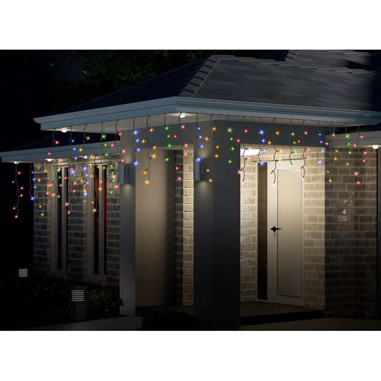 Icicle Lights, Multi Colour, 300 LED