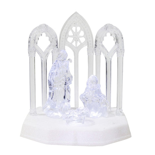 LED Musical Crystal Nativty Scene, Asstd