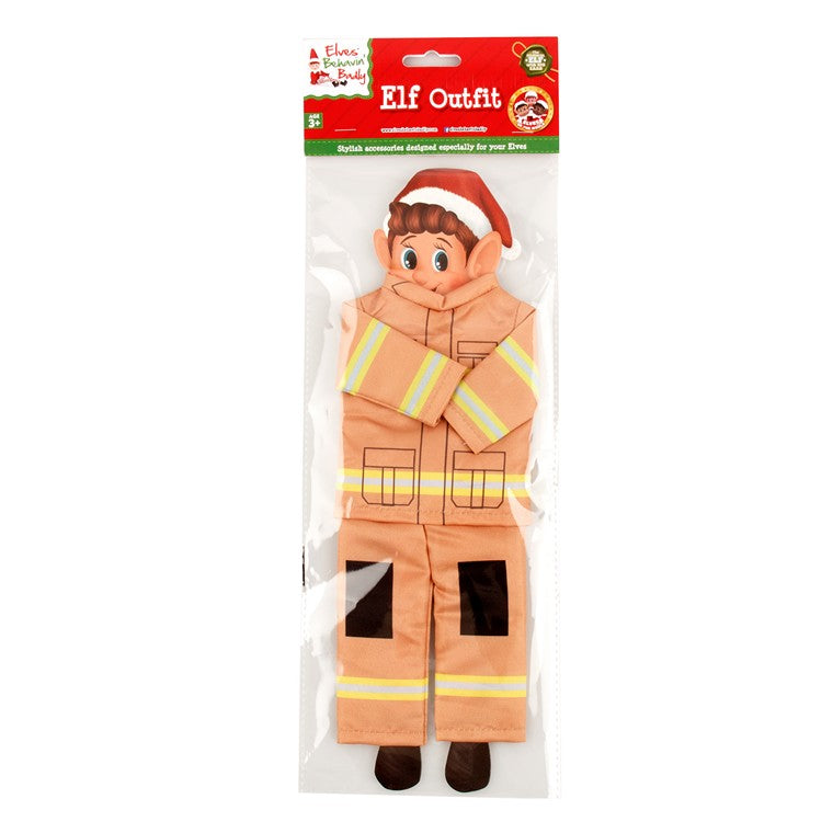 Xmas Elf Fire Fighter Outfit