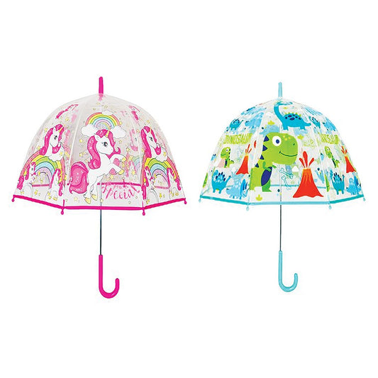 Childrens Dome Umbrella, 2 Asstd Designs