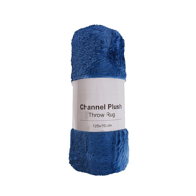 Channel Plush Throw Rug, Asstd