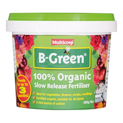 B Green 100 Percent Organic Slow Release Fertilizer, 600gm