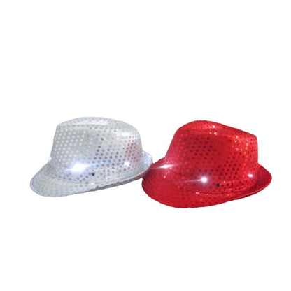 Light Up Fedora LED Ast Col