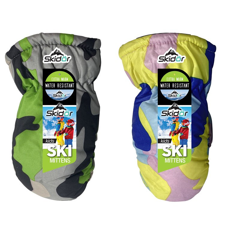 Kids Ski Mittens, 2 Asstd Colours