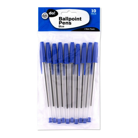 Blue Ballpoint Pen, 10pk