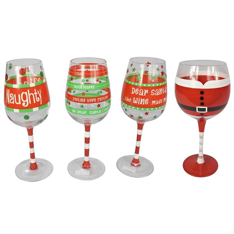 Festive Wine Glass, 550ml