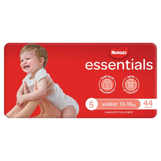 Huggies Essentials 44pk, Size 5, Walker