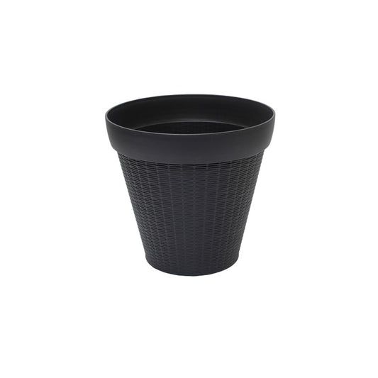 Wicker Planter, 31cm, Black