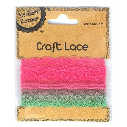 Craft Ombre Lace, 5 Asstd Colours