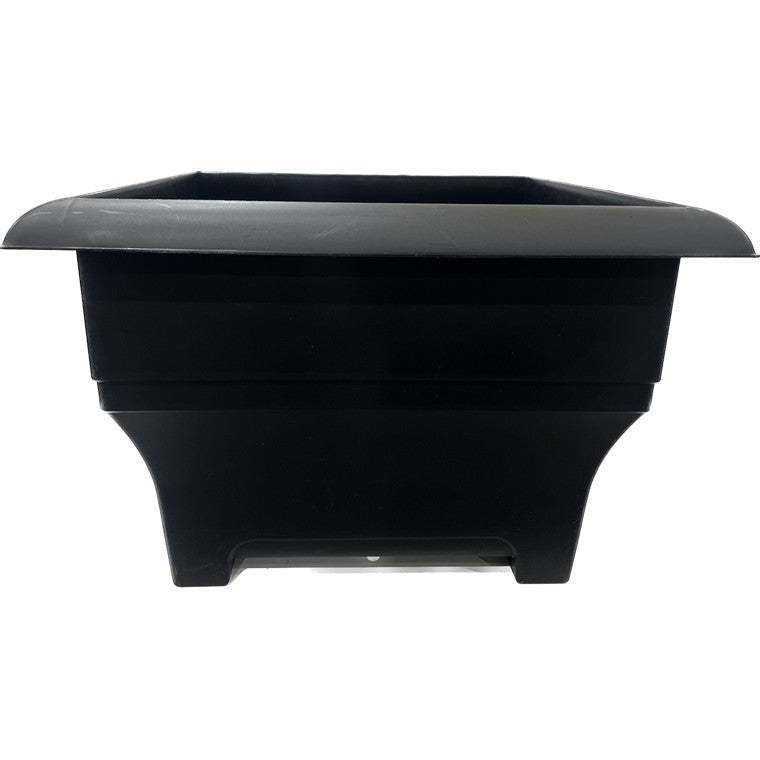 Square Patio Planter, Black