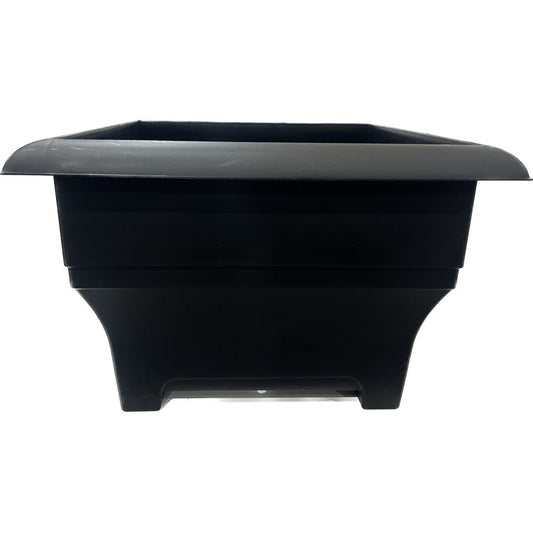 Square Patio Planter, Black