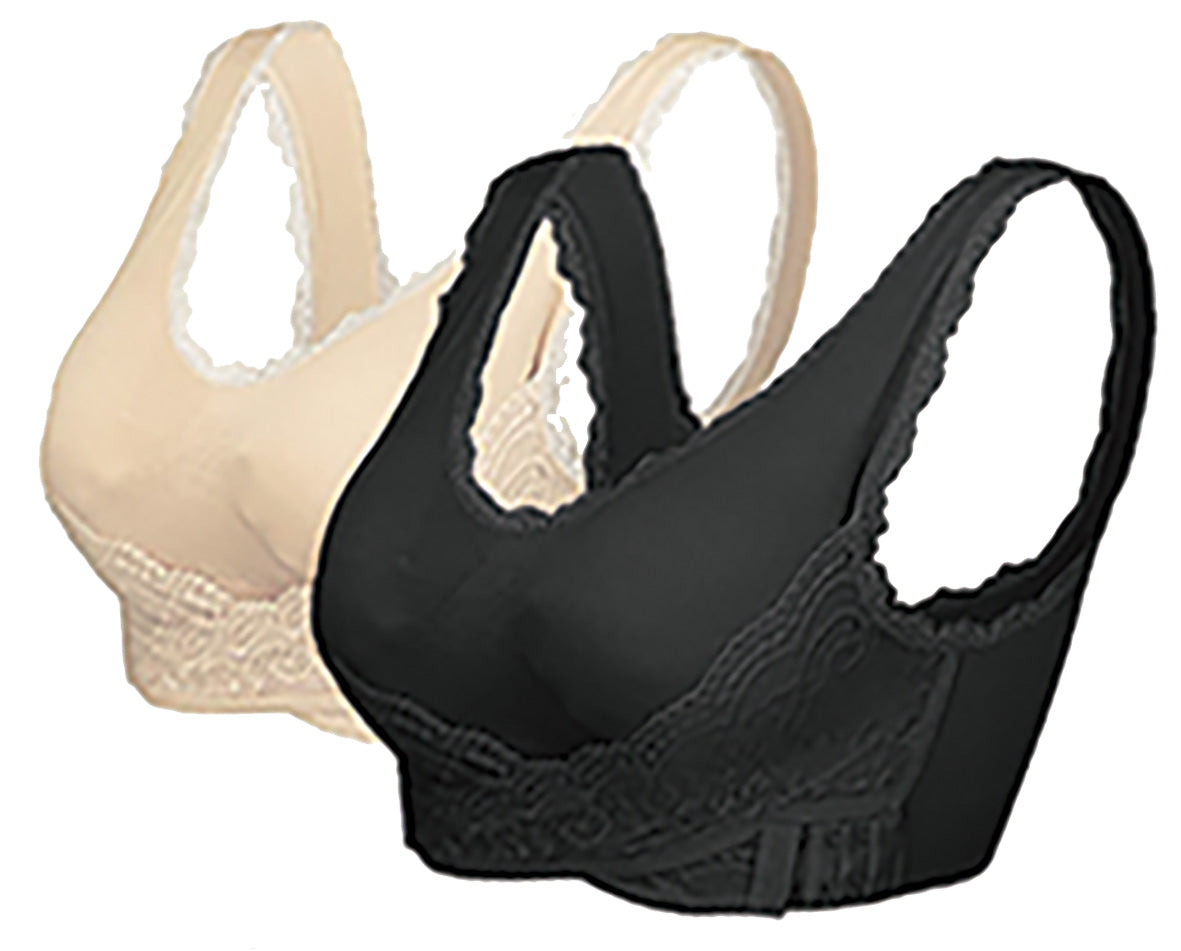 The Comfy Cross Over Bra Black, L