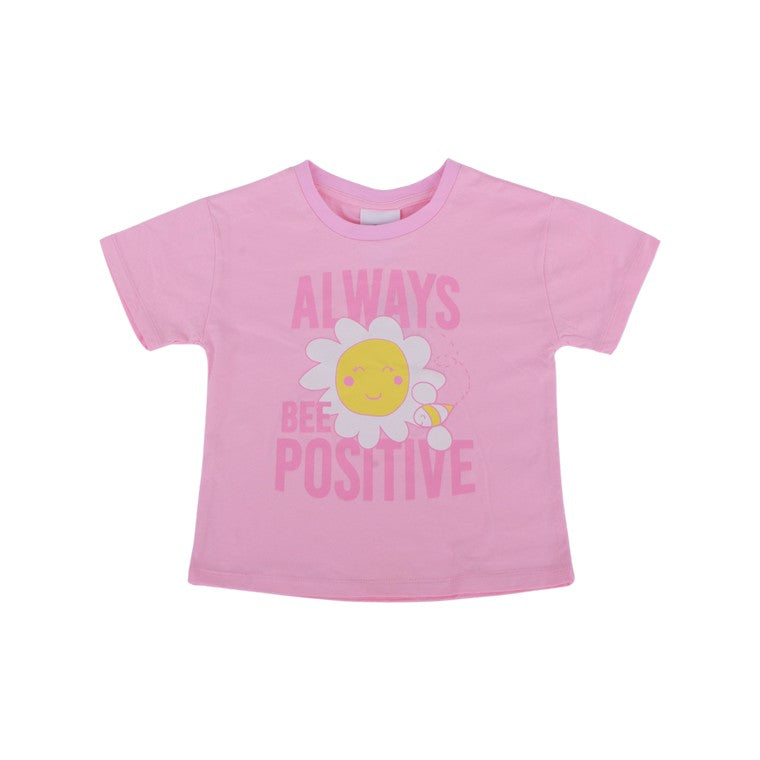 Positive Print Tee, Size 7