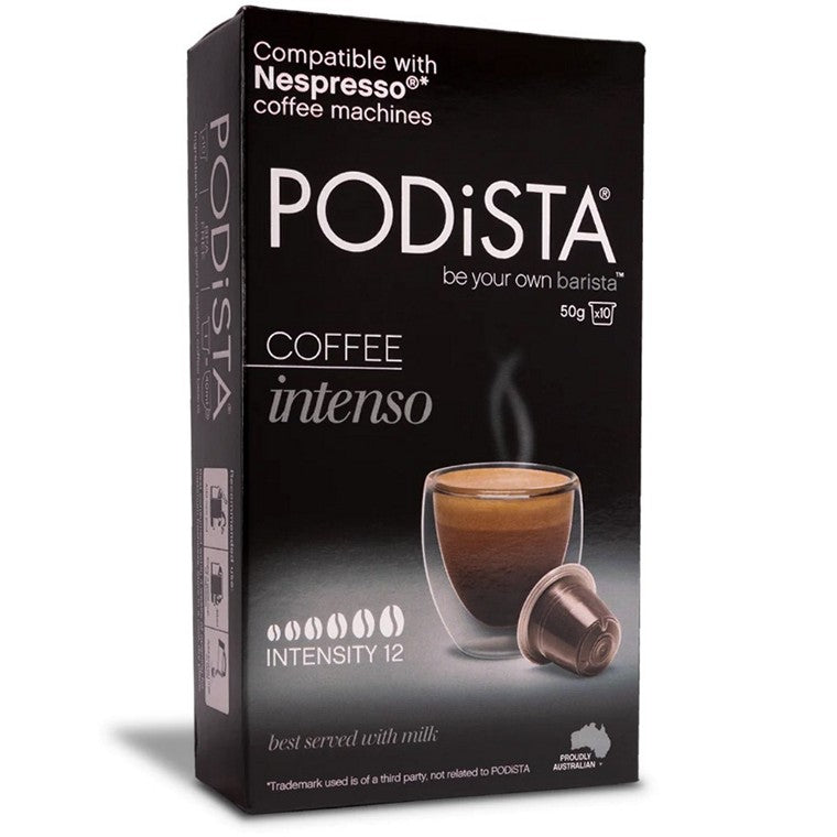 Podista Coffee Pods, Intenso, 10pk