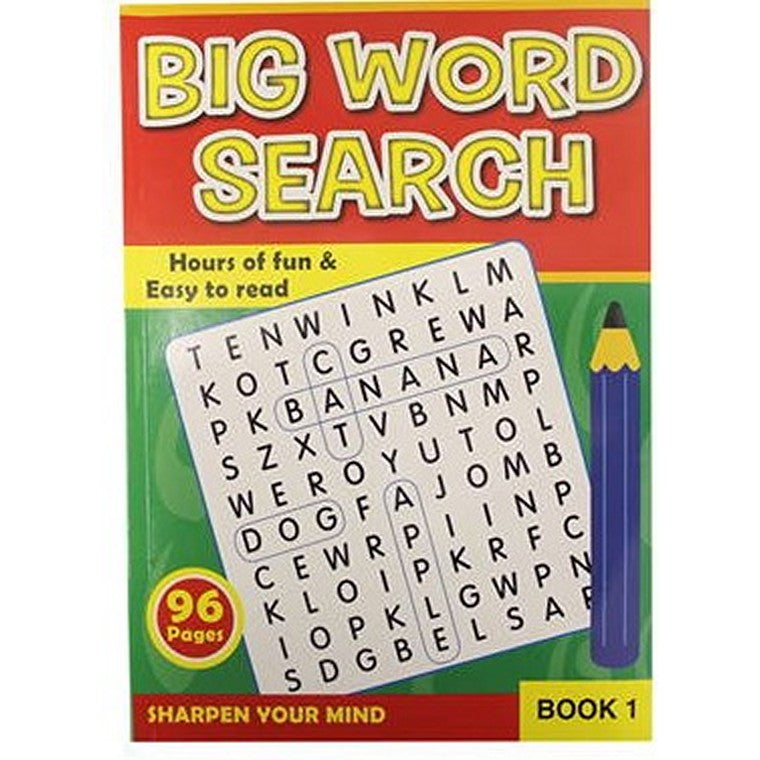 A4 Word Search Book, 96pgs