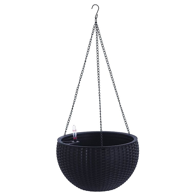 Plastic Hanging Pot, 3 Asstd Colours