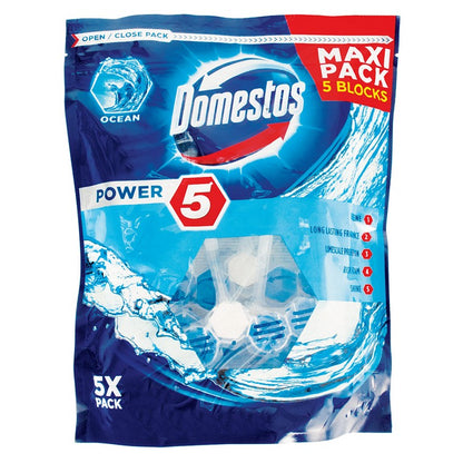 Domestos Toilet Cage Power, Ocean, 5pk