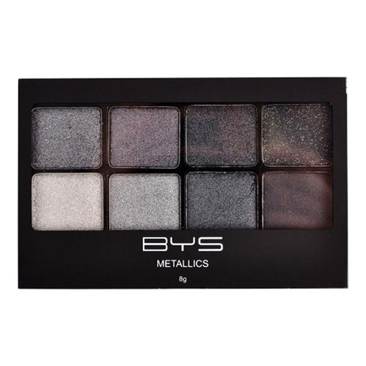 BYS Eyeshadow 8 Palette Metallics Blackout