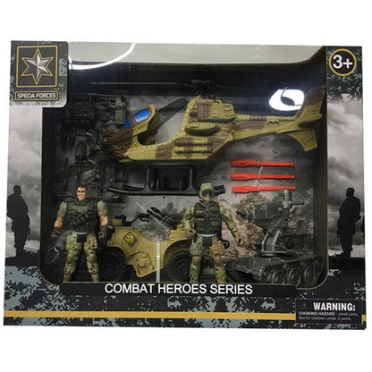 Military Combat Heroes w/ Vehicle, Asstd