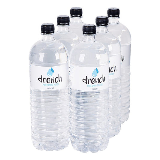 Drench 6pk Spring Water, 1.5L