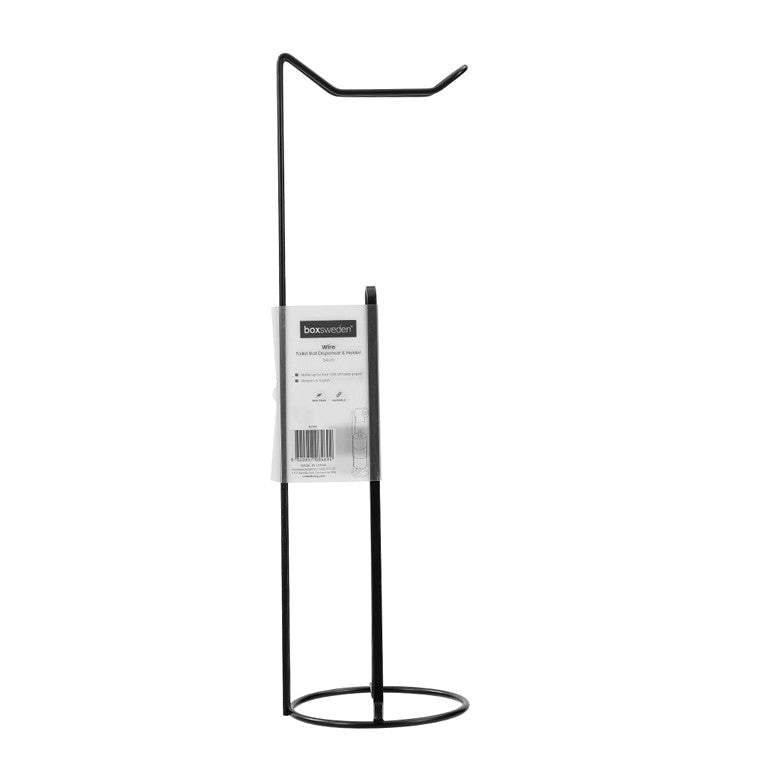 Wire Toilet Roll Stand w/ Dispenser