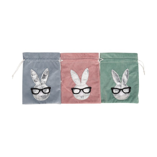 Velvet Easter Bunny Gift Bag