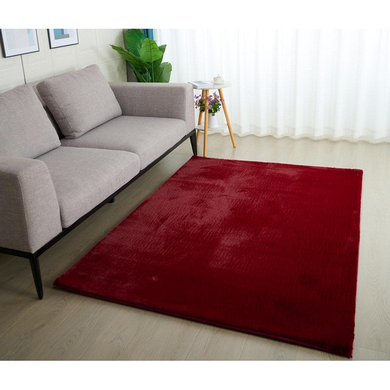 Paris Plush Rug, Maroon