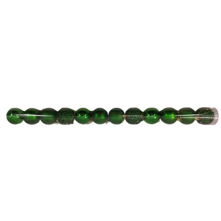 Christmas Bauble 12pk 60mm Green