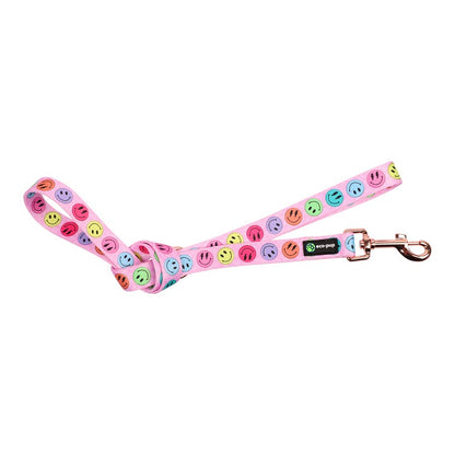 Narrow Pet Lead, Smiley, 120cm