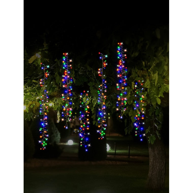 Solar LED Cluster, Multicolour, 6pc